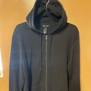 H&M Black Zip-up Hoodie